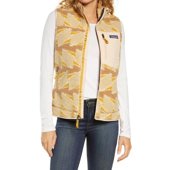 Patagonia Jackets & Blazers - Patagonia Classic Retro-X Fleece Vest take root natural women's size small 23083